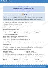 Đề thi học kì 1 KHTN 6 - Cánh diều - Đề số 1